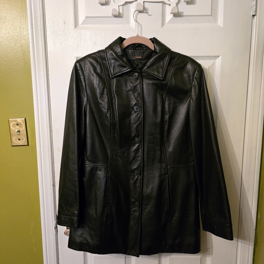 Danier Black Leather Jacket
